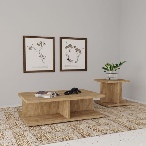 Cortona 2-piece Coffee and End Table Set Mango