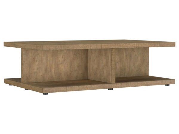 Cortona Square Engineered Wood Cocktail Coffee Table Mango