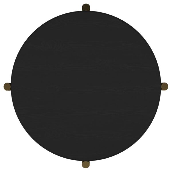 Arini 3-piece Round Coffee and End Table Set Black