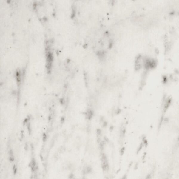 Haven Round Genuine White Marble Top End Side Table Black