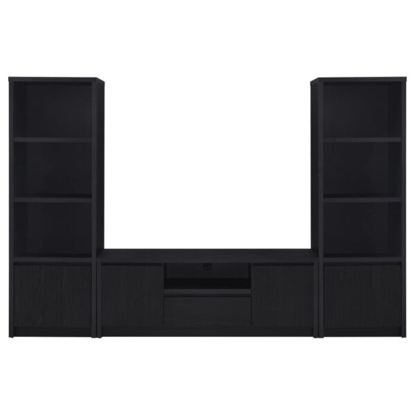 Winfield 3-piece Entertainment Center 60-inch TV Stand Black