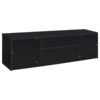 Winfield 3-piece Entertainment Center 78-inch TV Stand Black