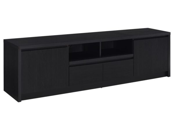 Winfield 78-inch 2-door TV Stand Media Console Black