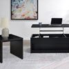 Knapp 2-piece Lift Top Coffee Table Set Black