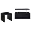 Knapp 2-piece Lift Top Coffee Table Set Black