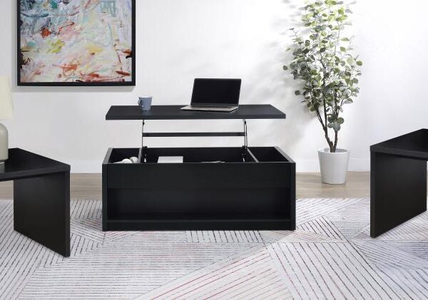 Knapp 3-piece Lift Top Coffee Table Set Black