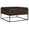 Fulton 30-inch Square Mango Wood Coffee Table Dark Brown