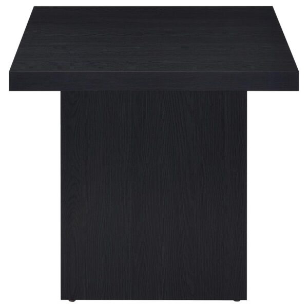 Max 2-piece Rectangular Coffee and End Table Set Black