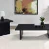 Max Rectangular Engineered Laminate Coffee Table Black