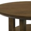 Ottowa 35-inch Round Wood Cocktail Coffee Table Brown