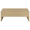 Canoga 2-piece Lift Top Cocktail Coffee Table Set Light Oak