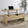 Canoga Engineered Wood Lift Top Coffee Table Light Oak