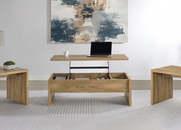 Canoga 3-piece Lift Top Cocktail Coffee Table Set Mango