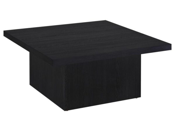 Devar Square Engineered Wood Cocktail Coffee Table Black