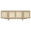 Kailani 79-inch 4-door Cane TV Stand Media Console Beige Oak