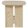 Kailani Coastal Square End Side Table with Shelf Beige Oak