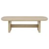 Kailani Coastal Rectangular Cocktail Coffee Table Beige Oak