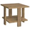 Dawn Square Engineered Wood End Table Mango Brown