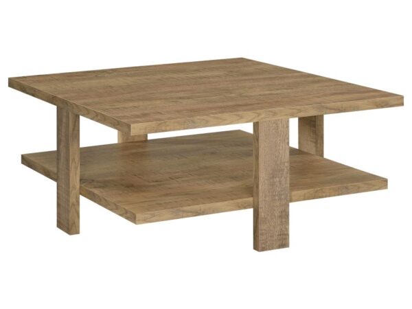 Dawn Square Engineered Wood Coffee Table Mango Brown