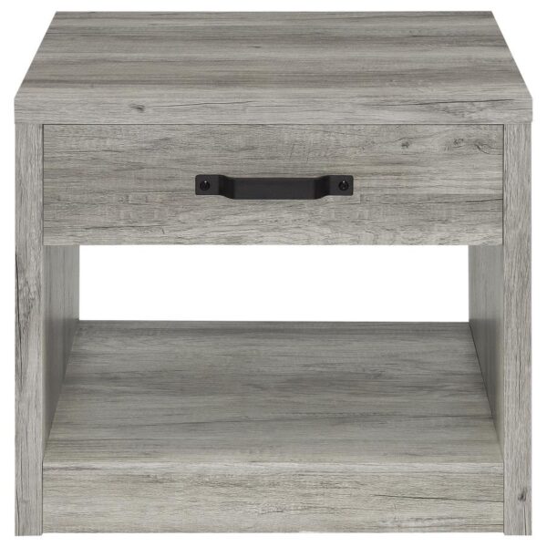 Felix 1-drawer Engineered Wood Side End Table Grey Driftwood