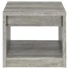 Felix 1-drawer Engineered Wood Side End Table Grey Driftwood