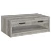 Felix 2-piece Coffee and End Table Set Grey Driftwood