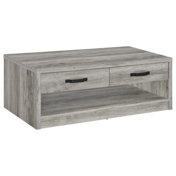 Felix 2-piece Coffee and End Table Set Grey Driftwood