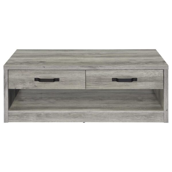 Felix 2-piece Coffee and End Table Set Grey Driftwood