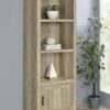 Sachin 3-shelf Engineered Wood Media Tower Distressed Pine