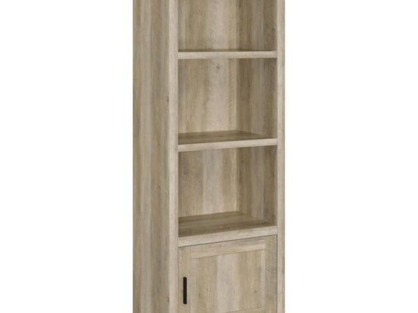Sachin 3-shelf Engineered Wood Media Tower Distressed Pine