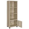 Sachin 3-shelf Engineered Wood Media Tower Distressed Pine