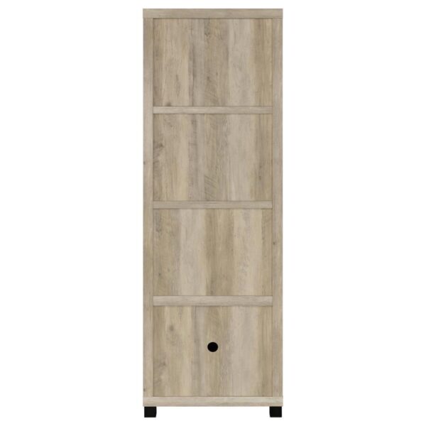 Sachin 3-shelf Engineered Wood Media Tower Distressed Pine