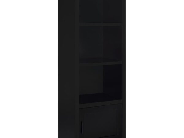 Jupiter 3-shelf Engineered Wood Media Tower Black