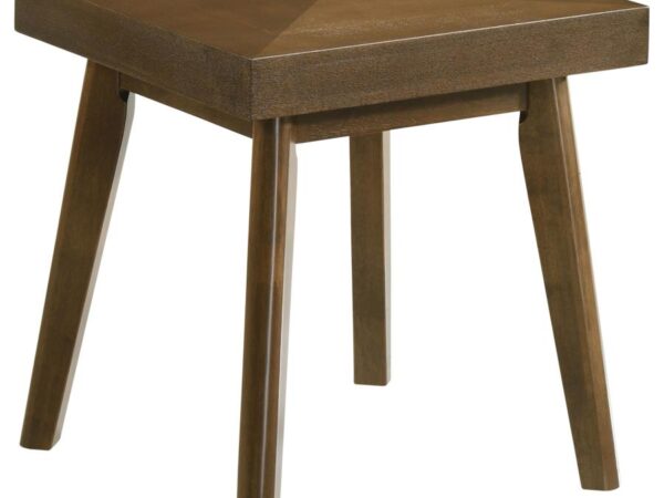 Westerly Square Wood Side End Table Walnut Brown
