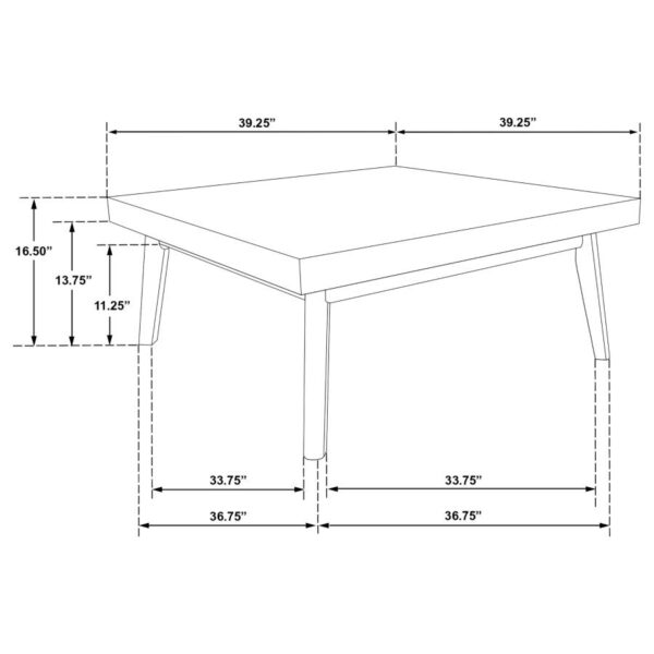 Westerly 2-piece Square Coffee and End Table Set Walnut