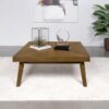Westerly Square Wood Coffee Table Walnut Brown