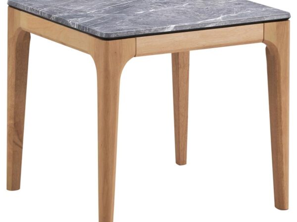 Polaris Square SmartTop Side End Table Grey and Light Oak