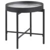 Ozella 3-piece Round Coffee and End Table Set Sandy Black