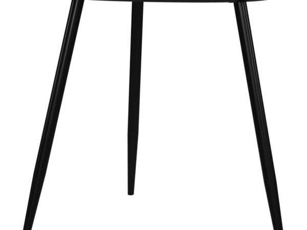 Odessa Triangular Solid Wood End Table Black