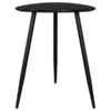 Odessa Triangular Solid Wood End Table Black