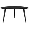 Odessa Triangular Solid Wood Coffee Table Black