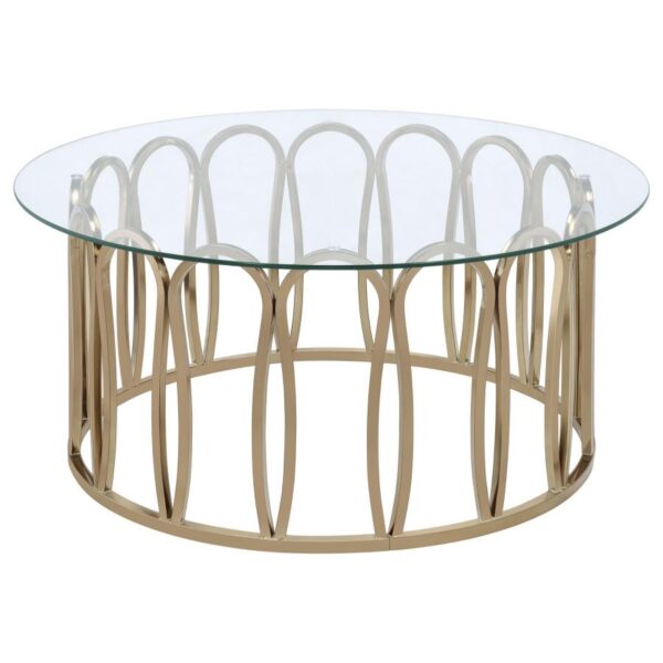 Monett 3-piece Coffee and End Table Set Chocolate Chrome