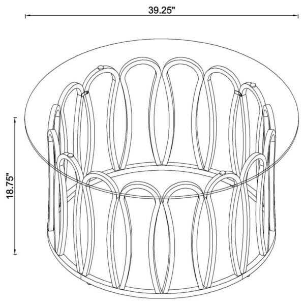 Monett 3-piece Coffee and End Table Set Chocolate Chrome