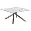 Carvell Square Sintered Stone Top Coffee Table Mirage White