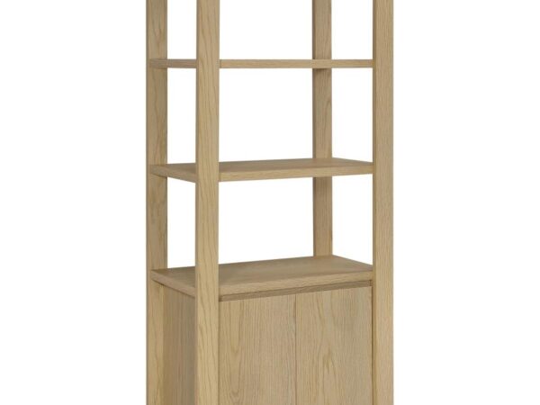 Laurelton 3-shelf Media Tower Tall Pier Cabinet Light Oak