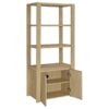 Laurelton 3-shelf Media Tower Tall Pier Cabinet Light Oak