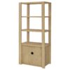 Laurelton 3-shelf Media Tower Tall Pier Cabinet Light Oak
