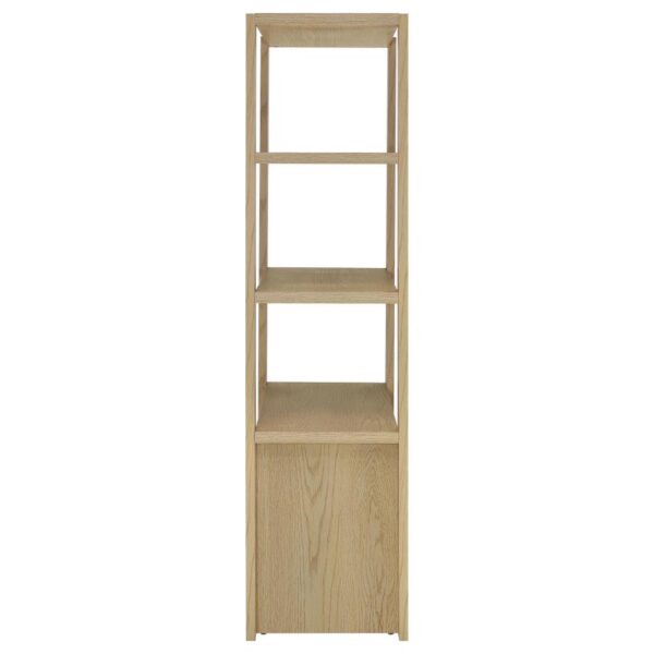 Laurelton 3-shelf Media Tower Tall Pier Cabinet Light Oak