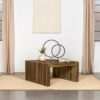 Odilia Square Solid Wood Coffee Table Auburn