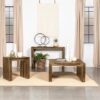 Odilia Square Solid Wood Coffee Table Auburn